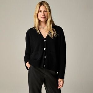 NWT!! J. CREW Cashmere Patch Pocket Cardigan Sweater Button Knitwear X-Large